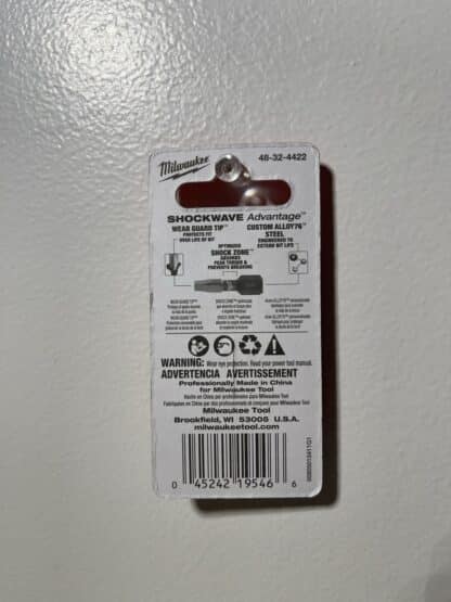 Milwaukee 1" Square Shockwave Screwdriver Bit