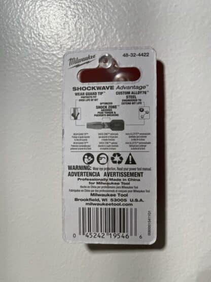 Milwaukee 1" Square Shockwave Screwdriver Bit - Image 4
