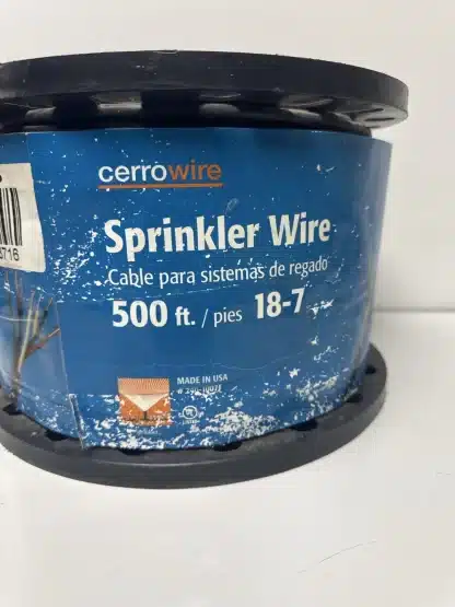Cerrowire Sprinkler Wire 500 ft 18/7 Black Solid Copper - Image 7