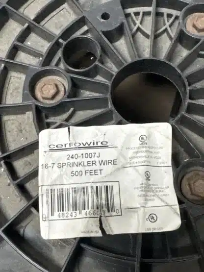 Cerrowire Sprinkler Wire 500 ft 18/7 Black Solid Copper - Image 2