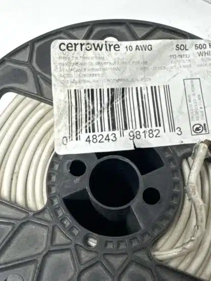 Cerrowire White Solid Copper 500 ft. 10 Gauge THHN Wire - Image 2