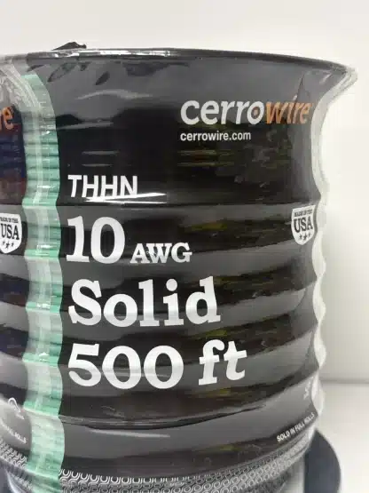 Cerrowire Green Solid Copper 500 ft.10 Gauge THHN Wire - Image 4