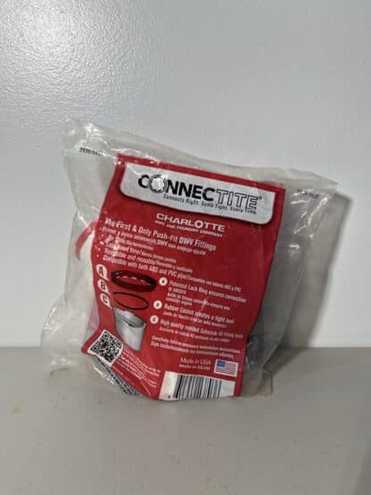 Charlotte Pipe ConnecTite 2" x 2" Schedule 40 PVC 45° Elbow – Push-Fit DWV Fitting - Image 3
