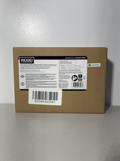 RIDGID 18V Lithium-Ion Starter Kit with (2) 4.0Ah Batteries, Charger, and Bag