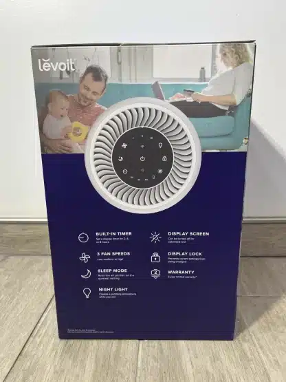 Levoit Core 200S-P Smart Air Purifier – 3-Speed, 915 Sq Ft Coverage, ENERGY STAR, Gray - Image 2