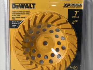 DEWALT DW4773T 7-Inch XP Turbo Diamond Cup Wheel – 5/8"-11 Arbor