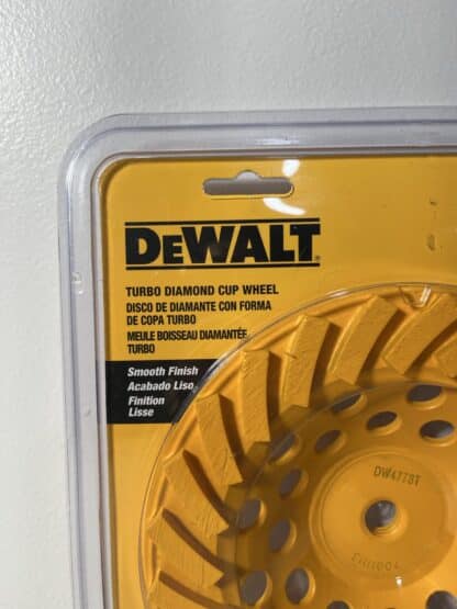 DEWALT DW4773T 7-Inch XP Turbo Diamond Cup Wheel – 5/8"-11 Arbor - Image 3